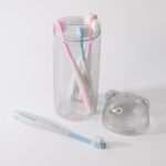 Multipurpose Travel-Friendly Toothbrush Holder with 5 Soft Bristle Toothbrushes - Image 5