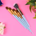 5pc Makeup Brush tools kit (5 Pcs Set / Mix Color) - Image 9
