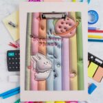 Wooden Paper Clipboard Writing Pad with Clip (1 Pc / 31Ã—22 Cm) - Image 6