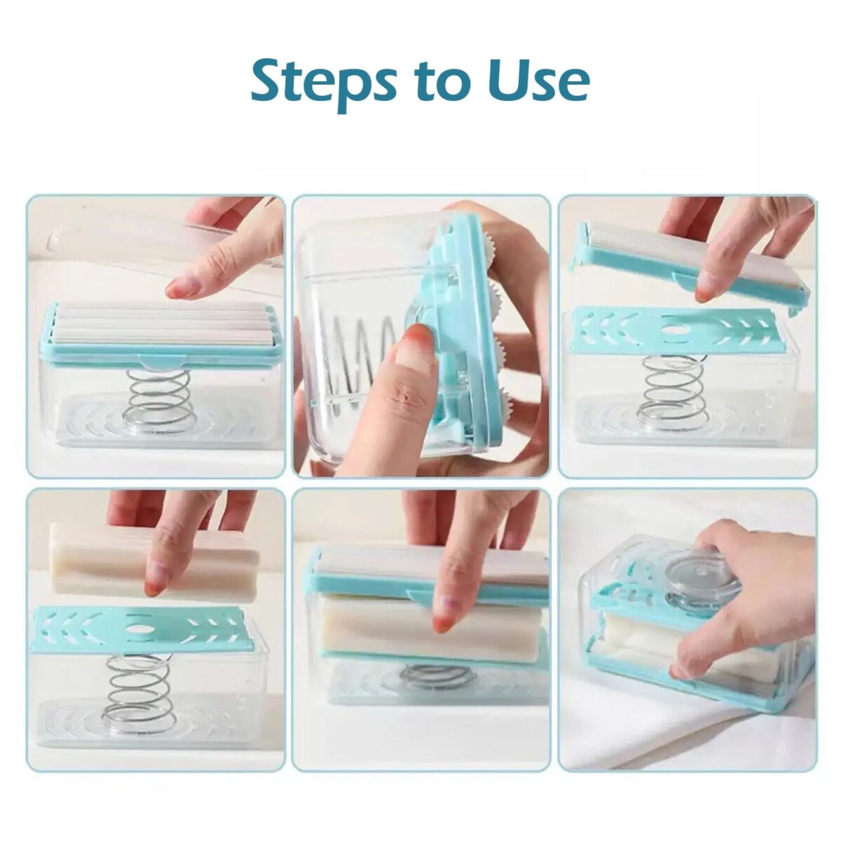 2-in-1 Portable Soap Dish & Dispenser Ã¢â‚¬â€œ Multifunctional Soap Holder with Roller & Drain Holes for Bathroom, Kitchen, Home Use (1 Pc) - Image 8