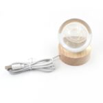 Astronaut  3D Crystal Ball lamps With Wood Base (1 Pc) - Image 5