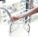 Metal Steel Folding Drying Rack for Clothes Balcony Laundry Hanger for Small Clothes Drying Hanger Metal Clothes Drying Stand, Socks and Plant Storage Holder Outdoor / Indoor Clothes-Towel Drying Rack Hanging on The Door Bathroom - Image 7