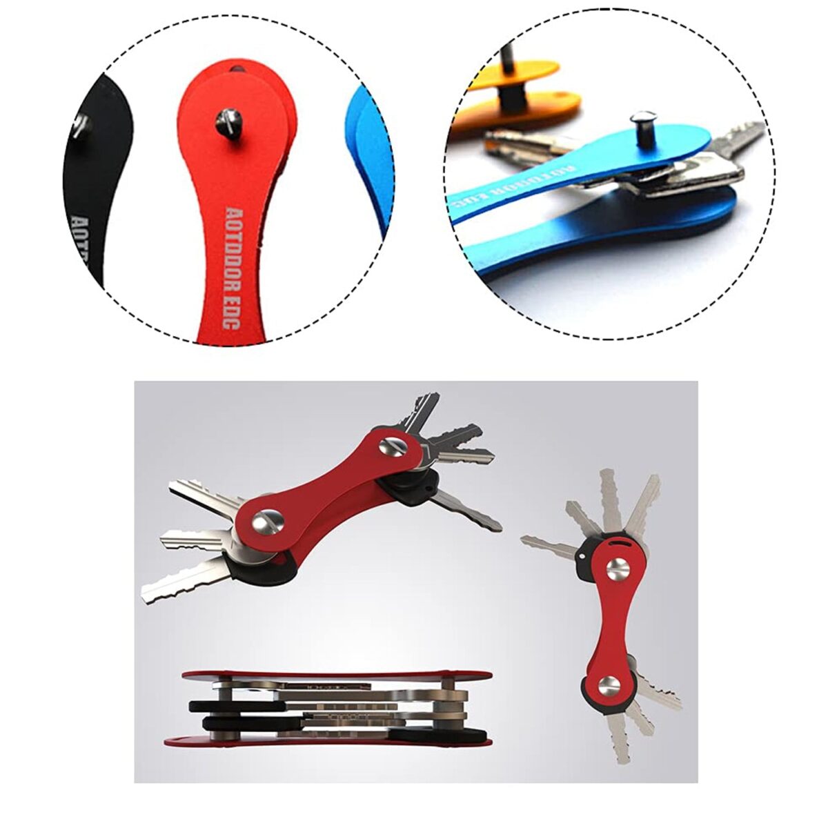 Metal Key Holder Multifunctional Portable Key Accessory (1 Pc / Mix Color) - Image 6