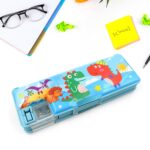 Plastic Multipurpose Compass Box â€“ Double Deck Pencil Case with 2 Compartments & Cartoon Organizer (1 Pc, Mix Design) - Image 12