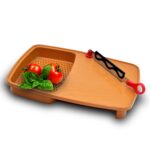 Thick Plastic Kitchen Chopping Cutting Slicing Tray with Holder - Image 6