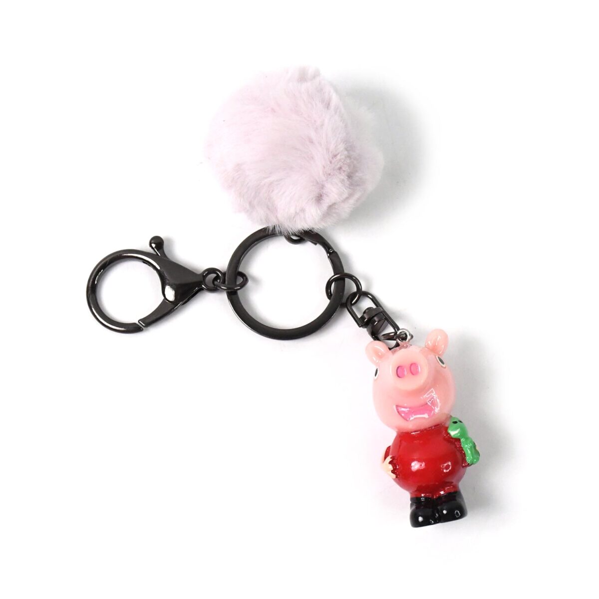 Cute Cartoon Keychain with Fluffy Pom (1 Pc / Mix Design) - Image 5