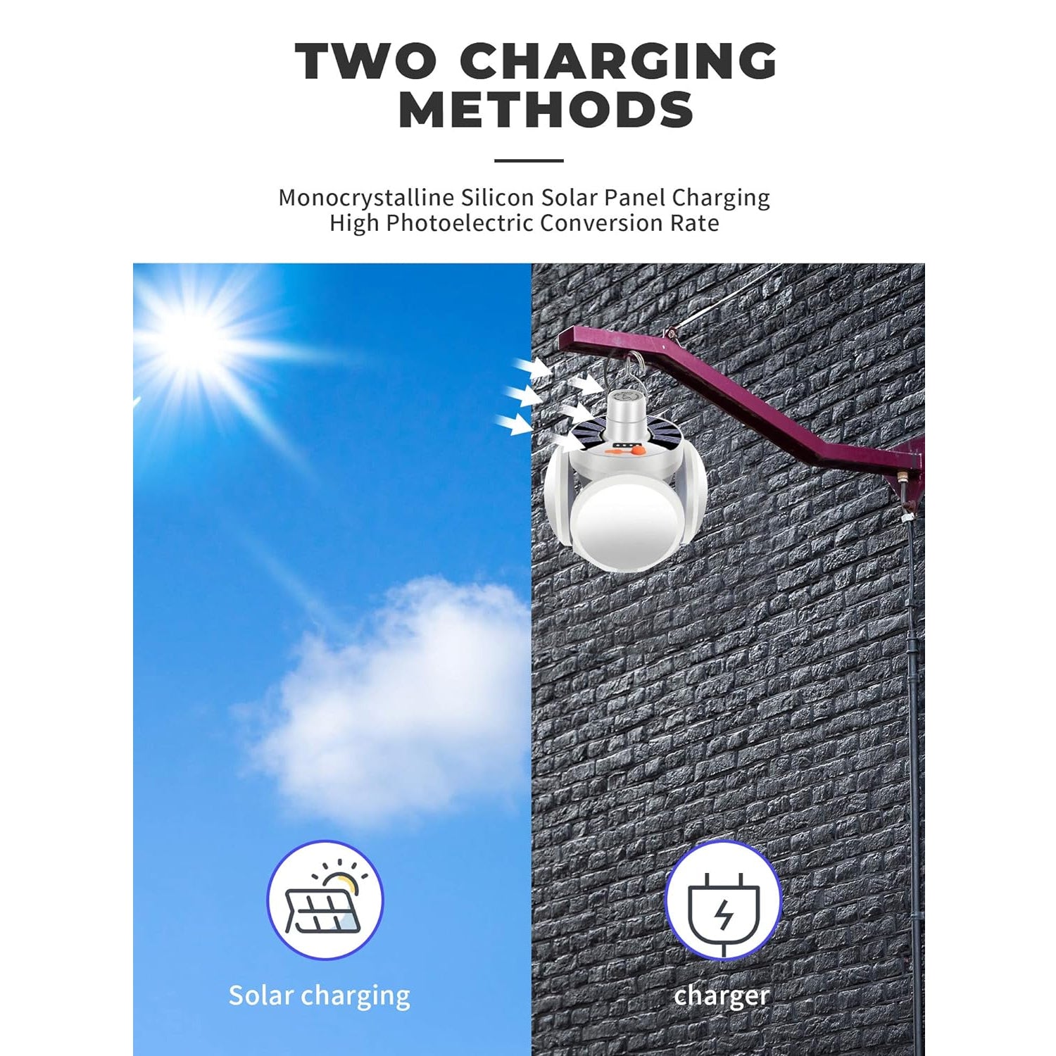 07_0c7b61e3-3dac-4bcc-8b1c-0b255a3c79ee.jpg Solar Multi-Functional Emergency LED Light ââ¬â USB Rechargeable, 5 Modes, Foldable, SOS & IP65 Waterproof - Image 7