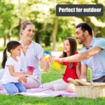 Round Silicone Foldable Glass / Cup, Foldable Travel Mug With Lid (1 Pc) - Image 6