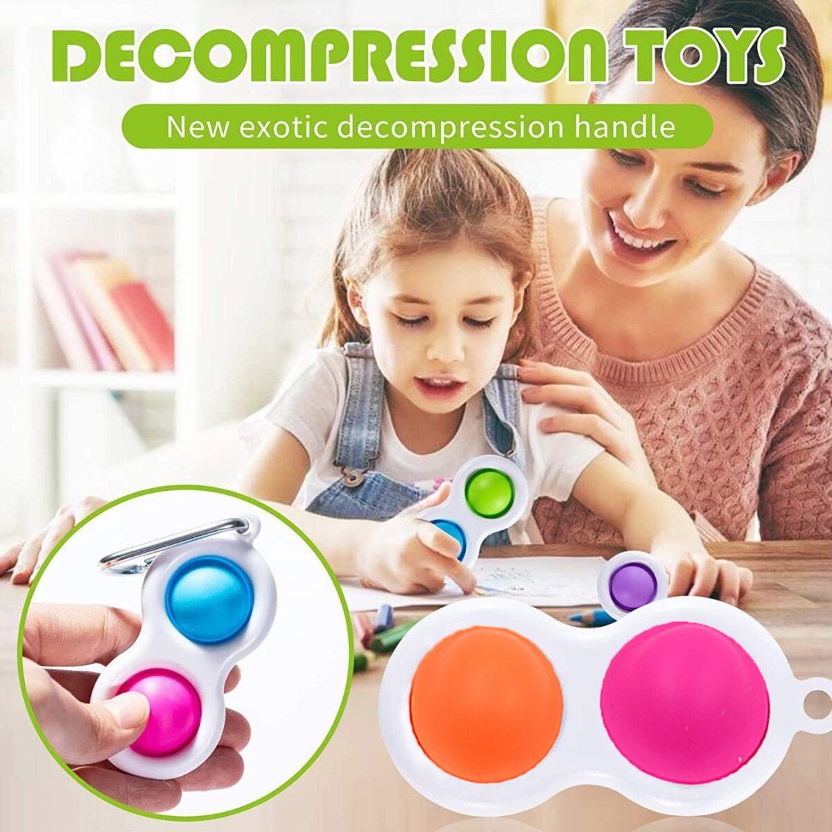 Simple Dimple Fidget Toy Mini Keychain - Image 8