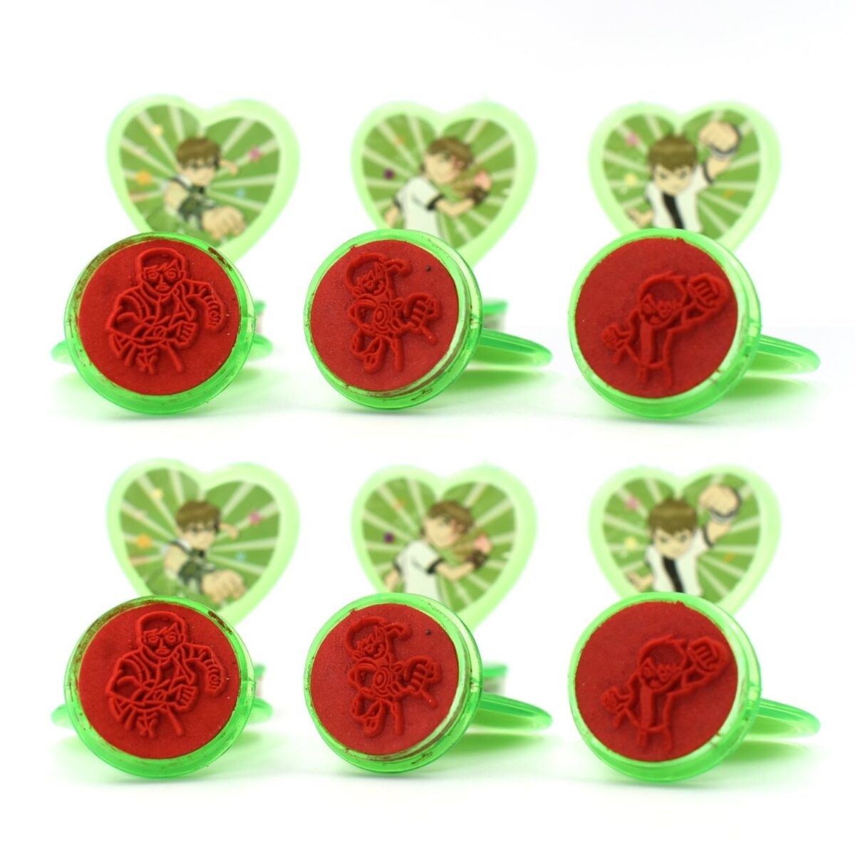 Cartoon Heart Stamps Ã¢â‚¬â€œ Motivational Reward Stamps for Kids, Teachers & Parents (6 Pc, Multicolor) - Image 3