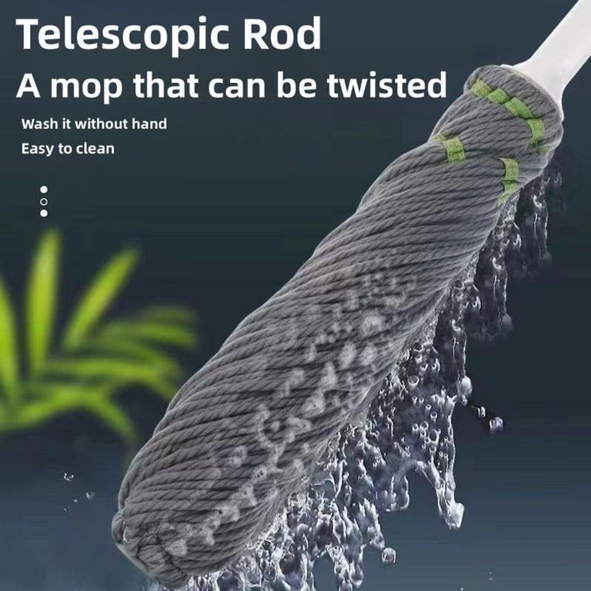 Squeeze Twist Mop Self Wringing Mop, Stainless Steel Handle (1 Pc) - Image 10