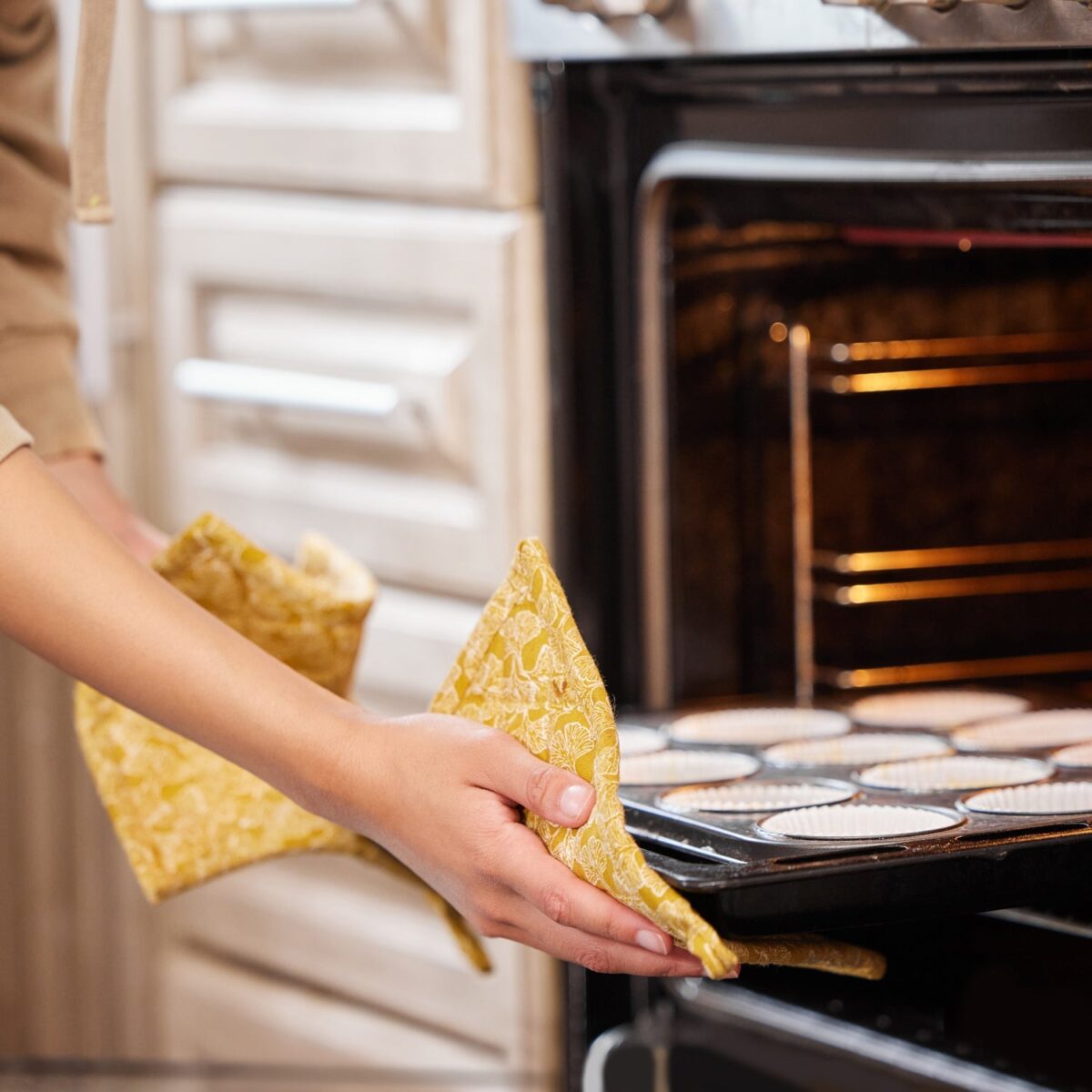 Professional Cotton Oven Mitt gloves - Image 7
