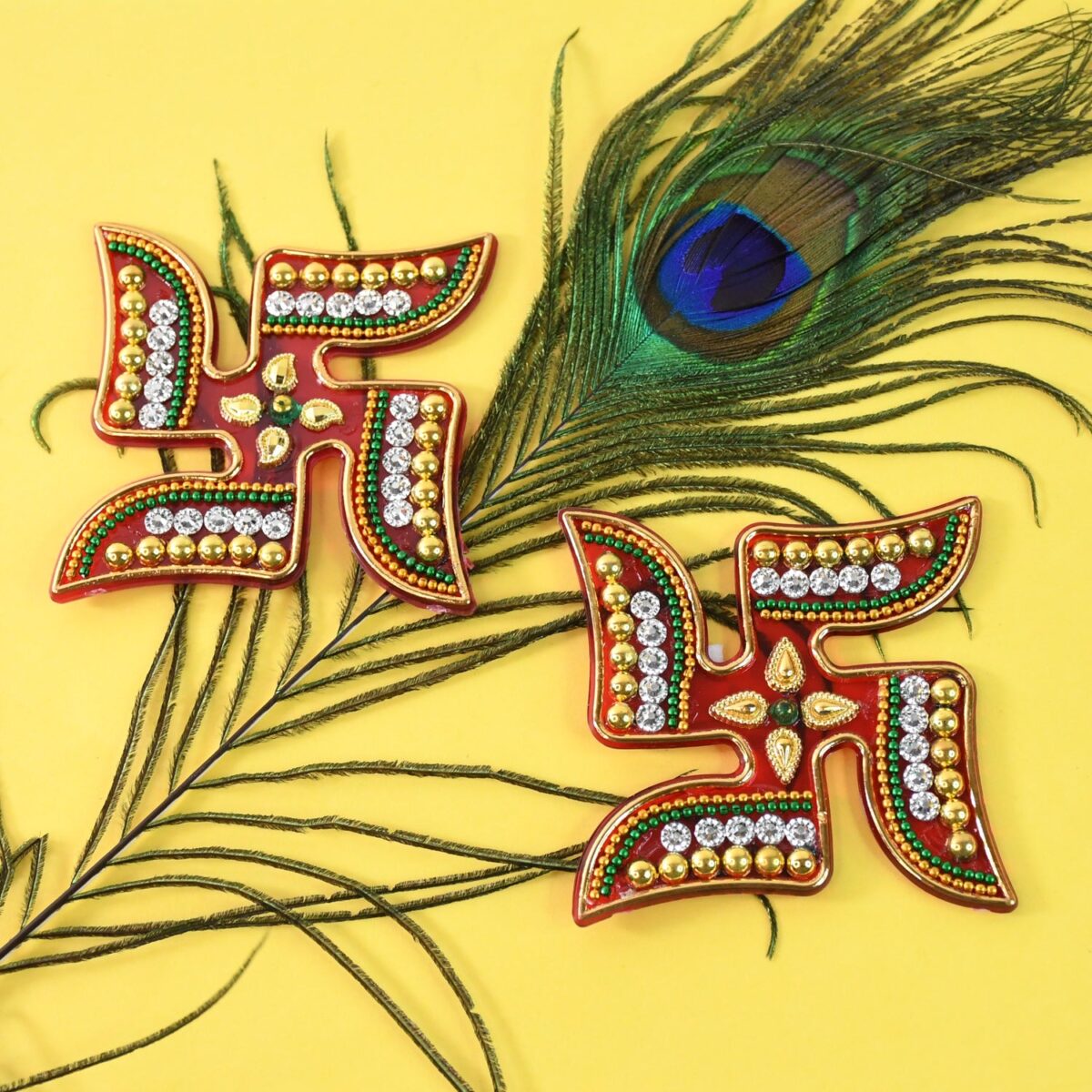 Decorative Swastik Sticker (2Pc Set) - Image 3