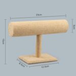 Jewelry Display Rack Bracelet Display Portable Bracelet Stand Jewelry Stand Organizer T Bar Stand Dispaly Rack Jewelry Display Stand Watch T- Flower Display Stand Appendix Necklace (1 pc) - Image 7