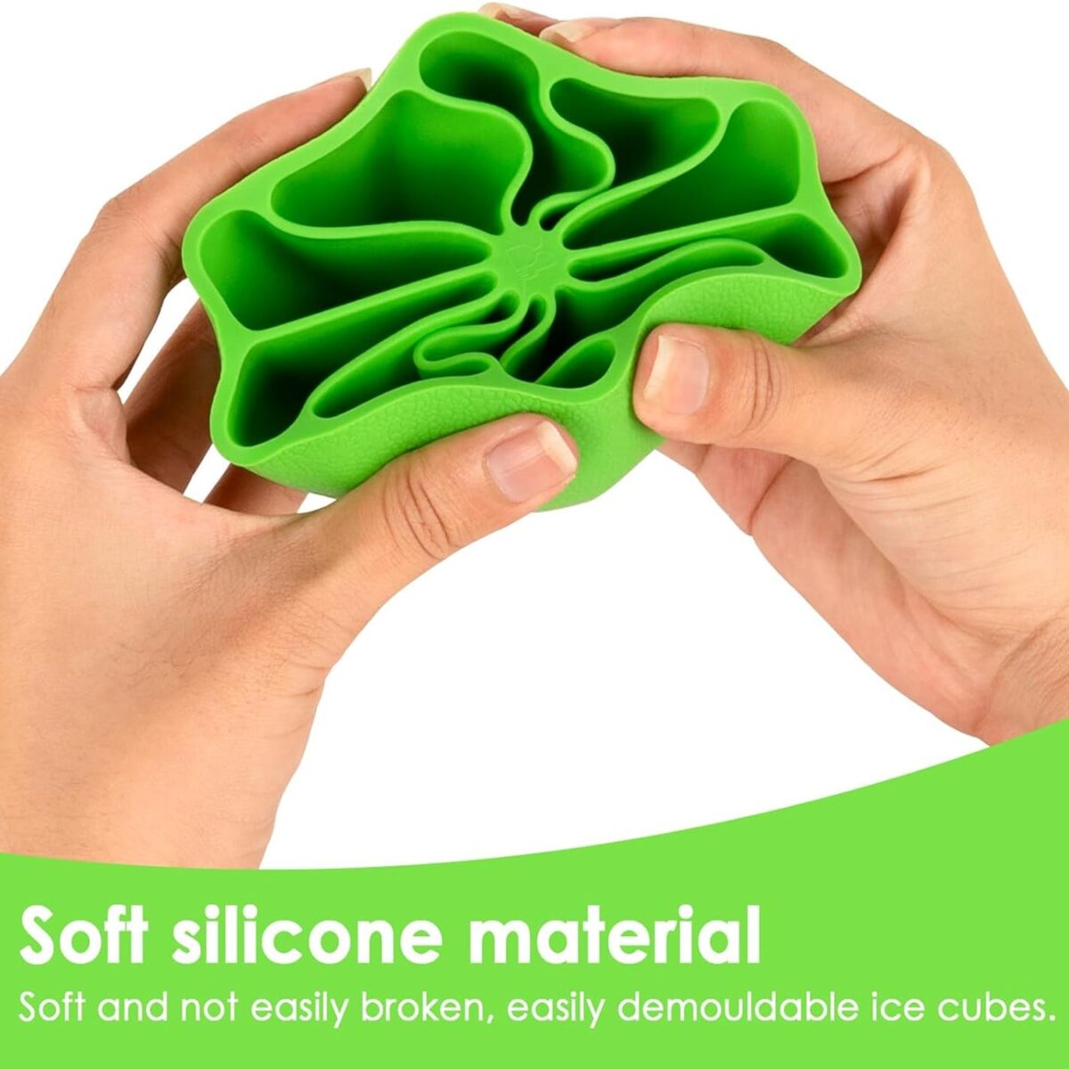 Lemon Shape Flexible Silicone Ice Cube Tray Ã¢â‚¬â€œ 8-Slot Round Ice Mold (1 Pc) - Image 4