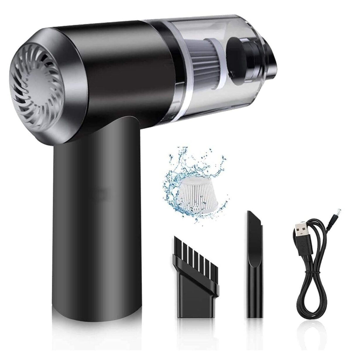 2 in 1 Wireless Vacuum Cleaner Ã¢â‚¬â€œ 120W Handheld USB Rechargeable for Home & Car (1 Pc) - Image 1