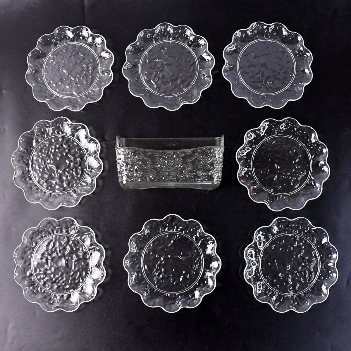 9 in 1 Plastic Bowl With Serving Tray / Plates Set - Image 6