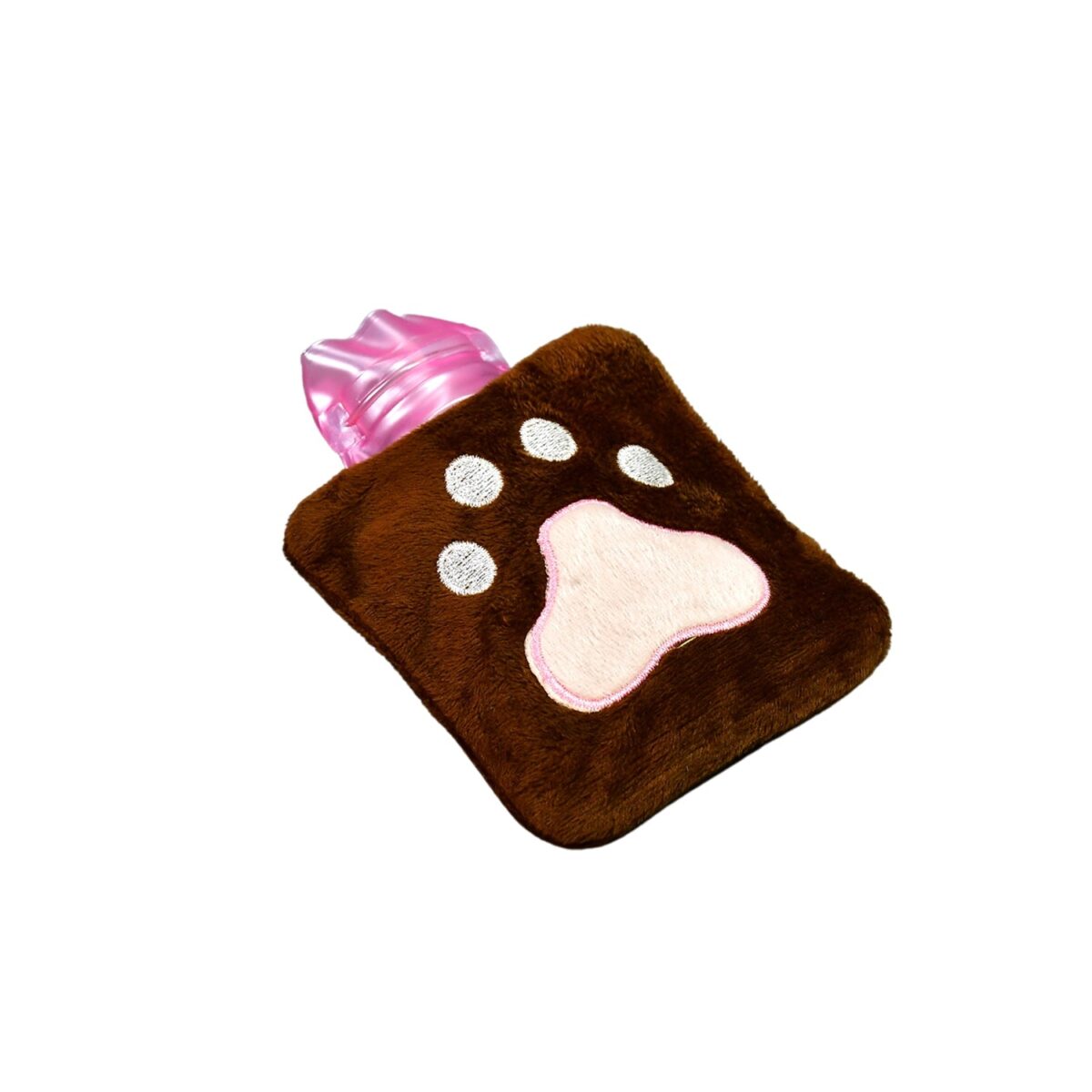 Paw Print Small Hot Water Bag with Cover for Pain Relief - Image 1