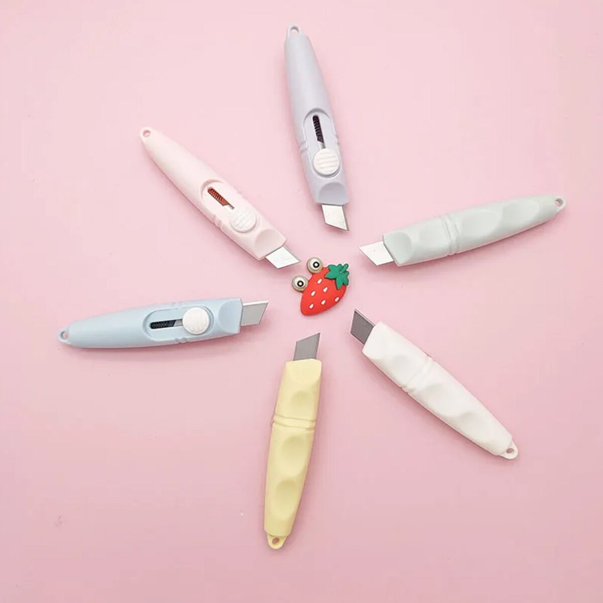 Whistle Shaped Cute Utility Knives Keychain, Portable Mail Opener (2 Pcs Set) - Image 8