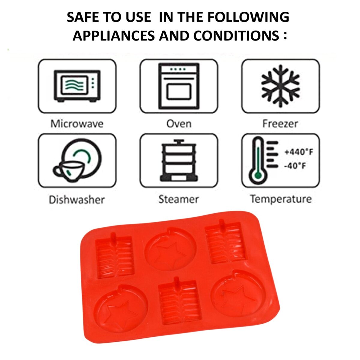 6 Cavity Silicone Mold Tray: Perfect for Chocolates, Cakes & More! - Image 6
