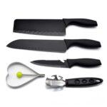Stainless Steel Chef Knife Set, 5pc Kitchen Cutlery - Image 4