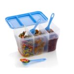 Plastic Square Storage Organiser Container (750ML Capacity) - Image 5