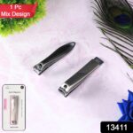 Stainless Steel Folding Portable Large Nail Clippers with Nail File (1 Pc / Mix Design) - Image 2