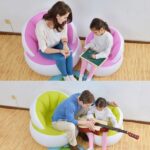 Kids inflatable sofa chair with backrest & Foot Air Pump with Hose (1 Set / 85x74 Cm Approx) - Image 8