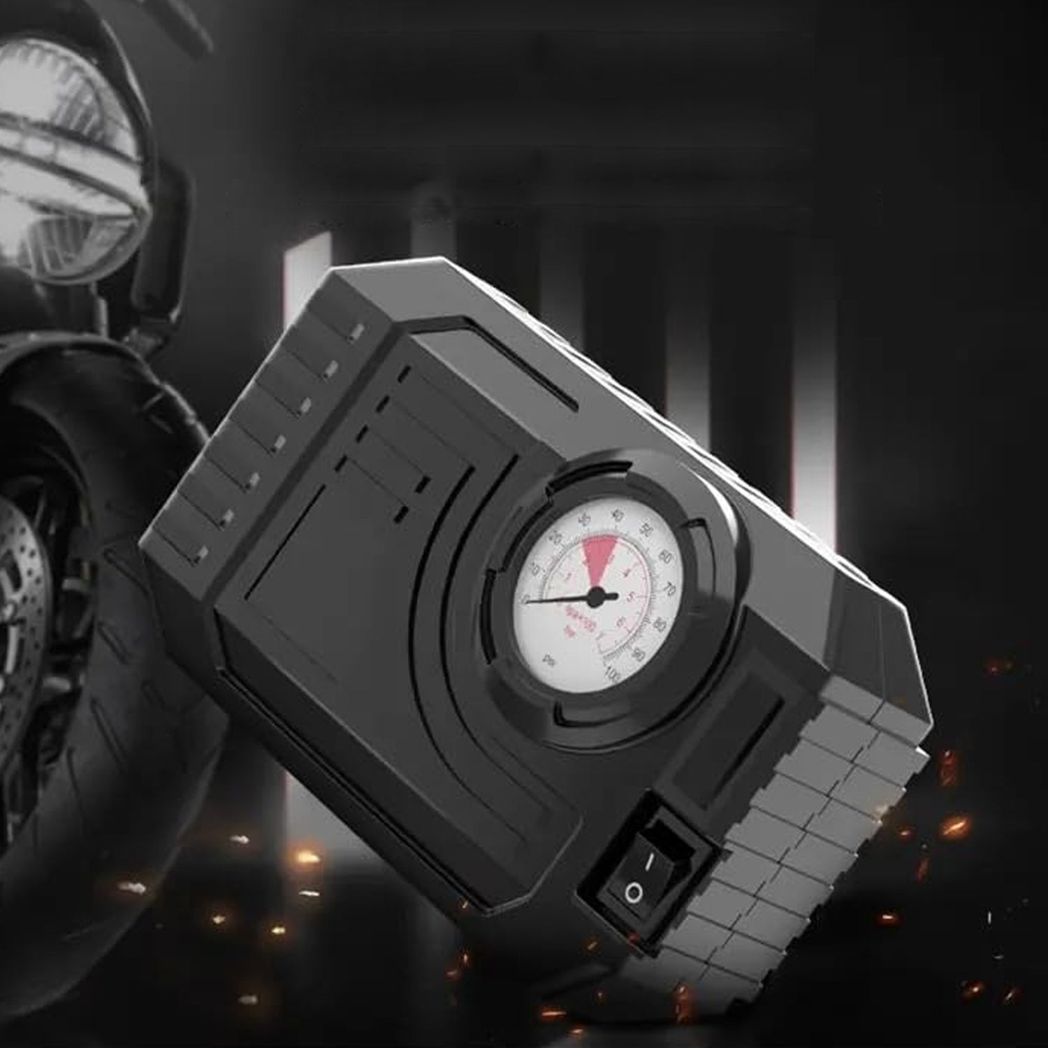 07_adac31d1-cc5f-48bb-80af-c0d645cb2287.jpg Tire Inflator Portable Air Compressor 12V Small Air Pump for Car Tires Bicycle Balloons, Cars, Bike, Bicycles and Other Inflatables with LED Light (12V) - Image 1