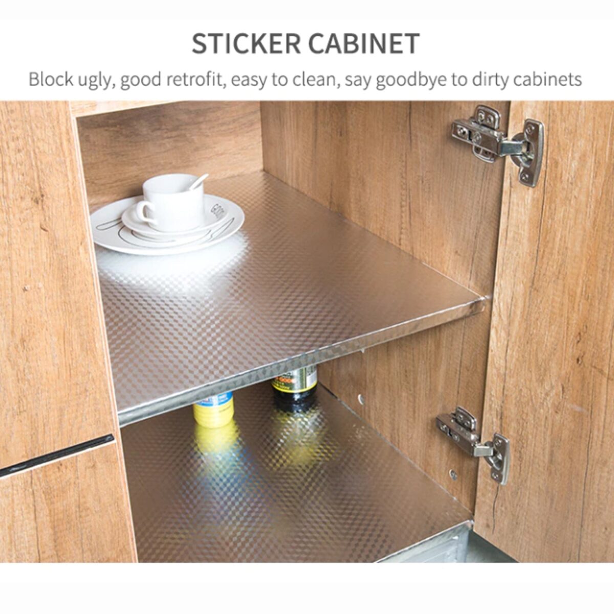 2 Meter Aluminium Foil Sticker used in all kitchen purposes to prevent oily and greasy stains of food while cooking. - Image 13