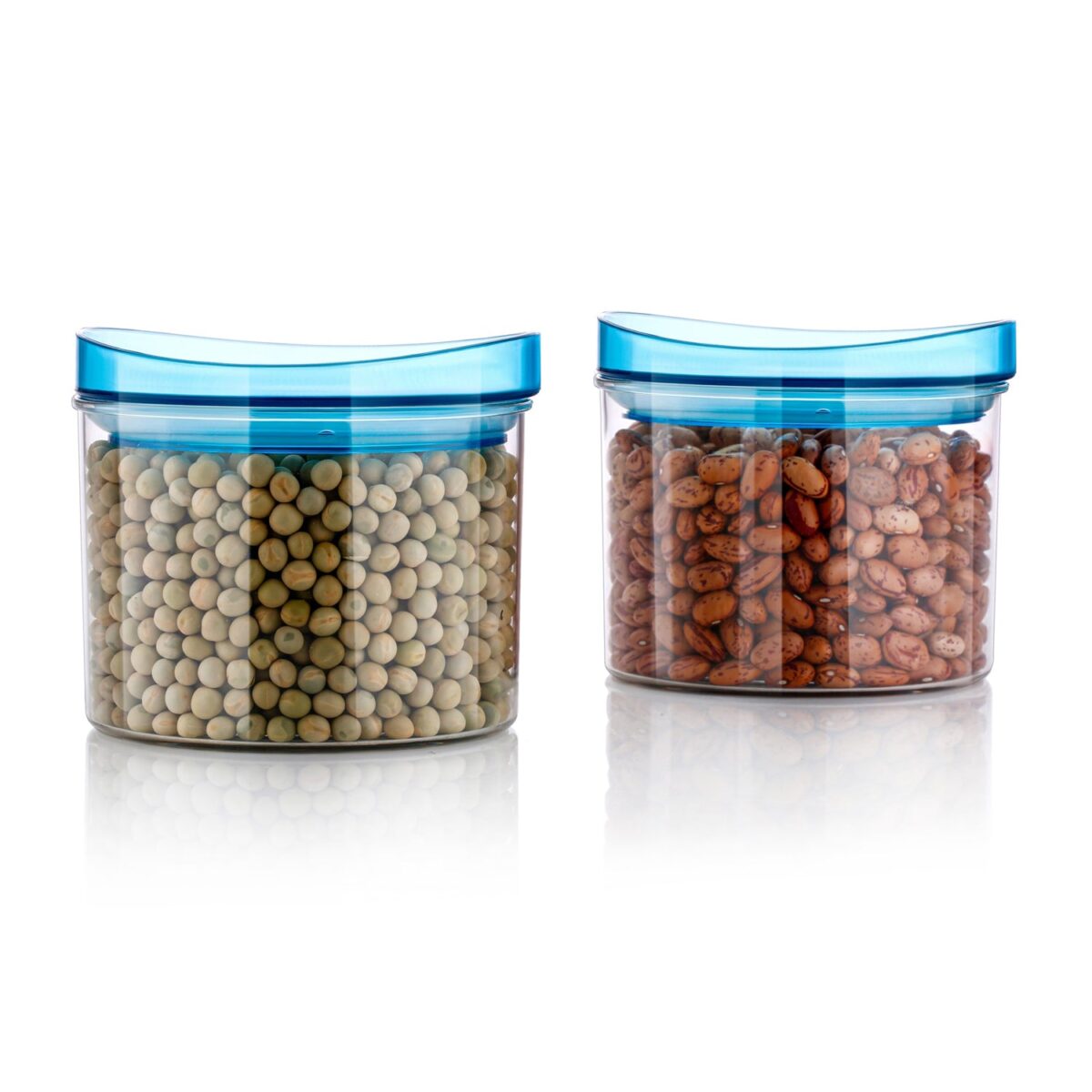 Air Tight & Unbreakable Kitchen Jar Set Food Storage Containers for Dry Fruits, Spices, Snacks, Pulses (2 Pcs Set) - Image 5