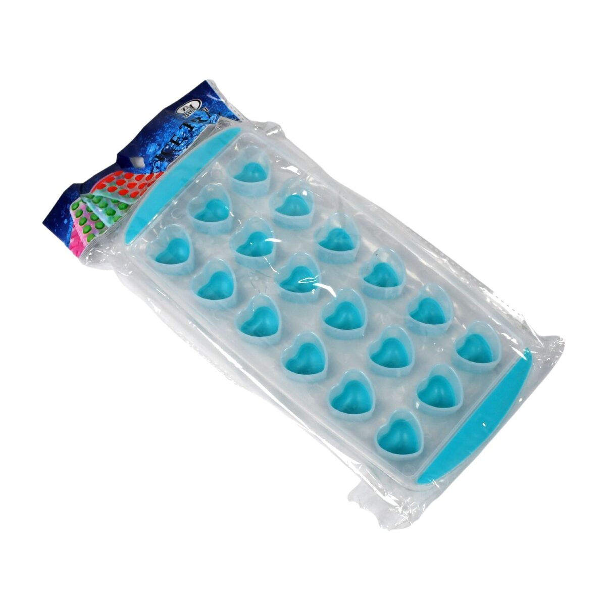 Easy Push Premium -UP ice Tray, With Flexible Silicon Bottom, Heart Shape 18 Cube Trays - Image 5