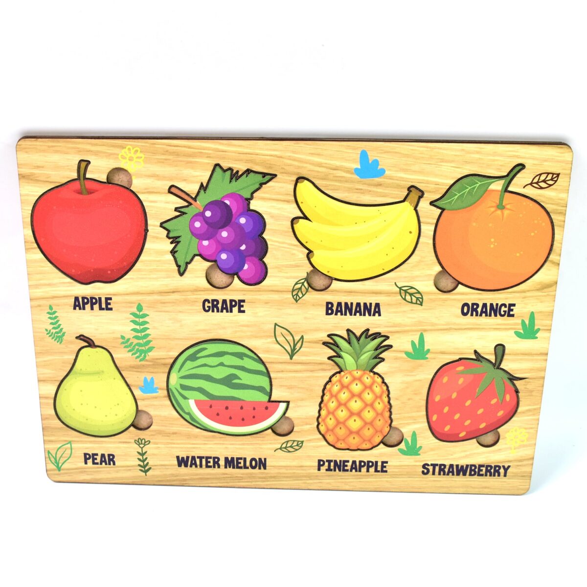 Wooden Fruits Puzzle Learning Educational Board (1 Set / 28Ãƒâ€”20 Cm) - Image 5