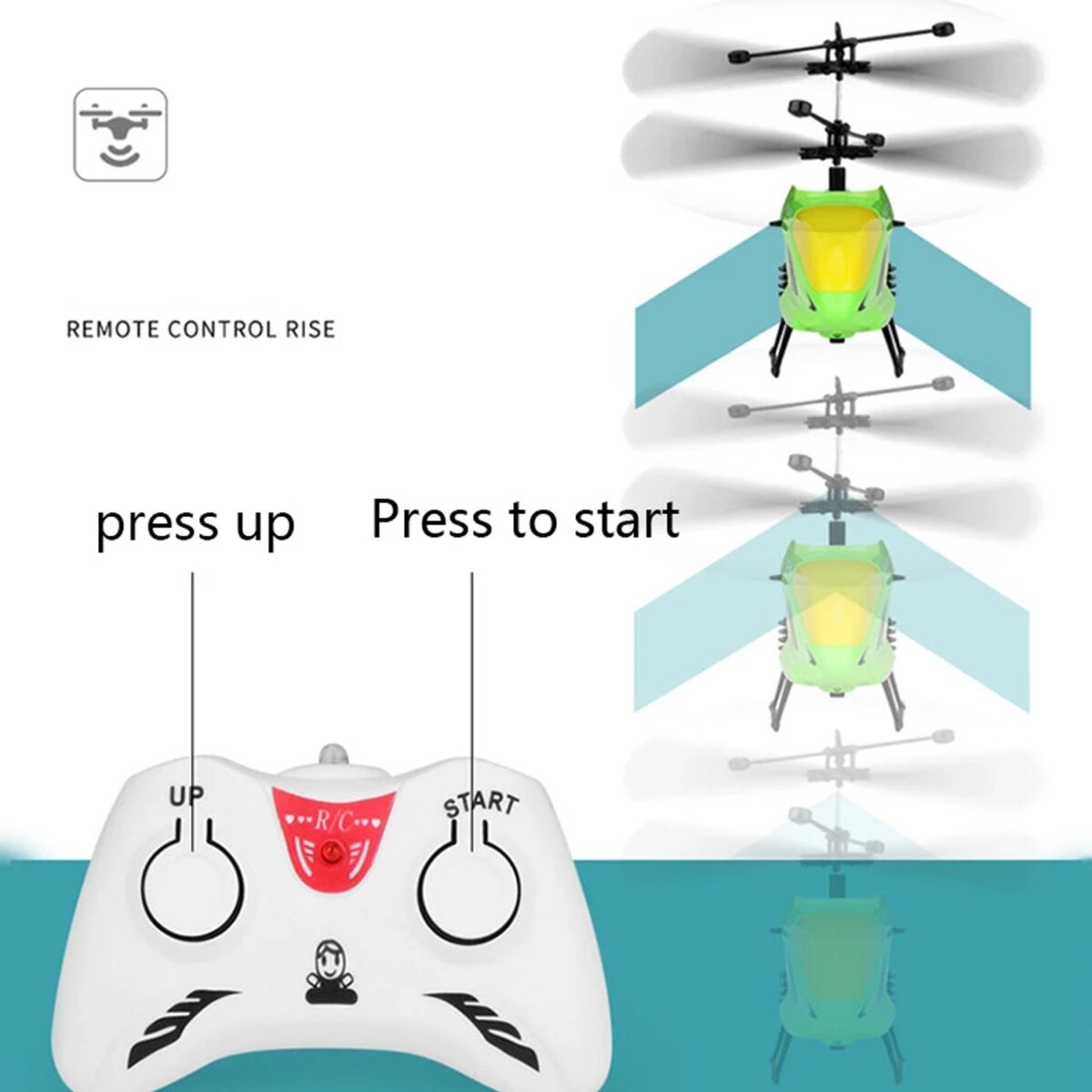 Remote Control Helicopter with USB Chargeable Cable for Boy and Girl Children (Pack of 1) - Image 13