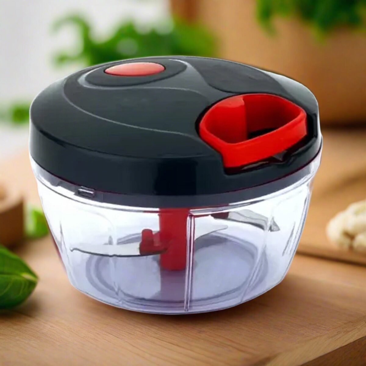 Manual Food Chopper, Compact & Powerful Hand Held Vegetable Chopper / Blender - Image 1