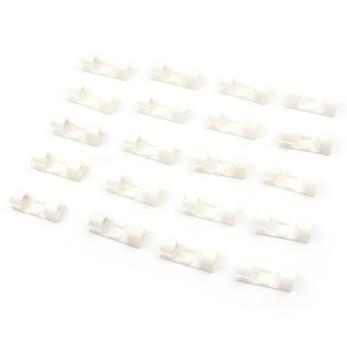 Plastic Cable Clips Ã¢â‚¬â€œ Strong Adhesive Wire Organizer for Home, Office & Car (20 Pcs) - Image 4