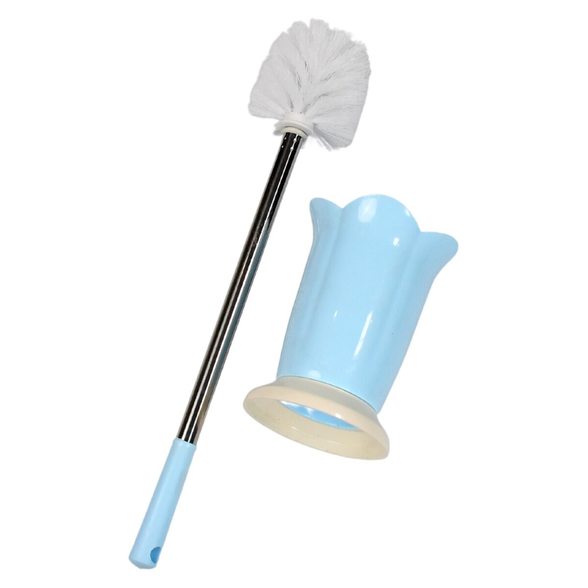 Premium Toilet Plastic Brush with Holder Stand Western and Indian Toilet Bathroom Cleaning - Image 4