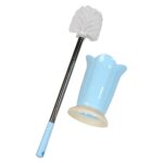 Premium Toilet Plastic Brush with Holder Stand Western and Indian Toilet Bathroom Cleaning - Image 4