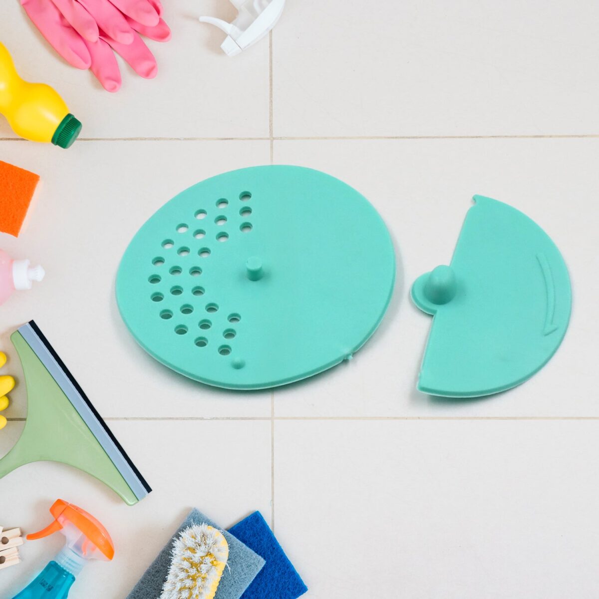 Drain Cover Round Rubber Anti-Odor Floor Drain Shower Waste Water Drainer Bathroom Filter Kitchen Sink Filter Silica Gel Hole Bath Plug For Toilet Kitchen Balcony 1pcs - Image 1