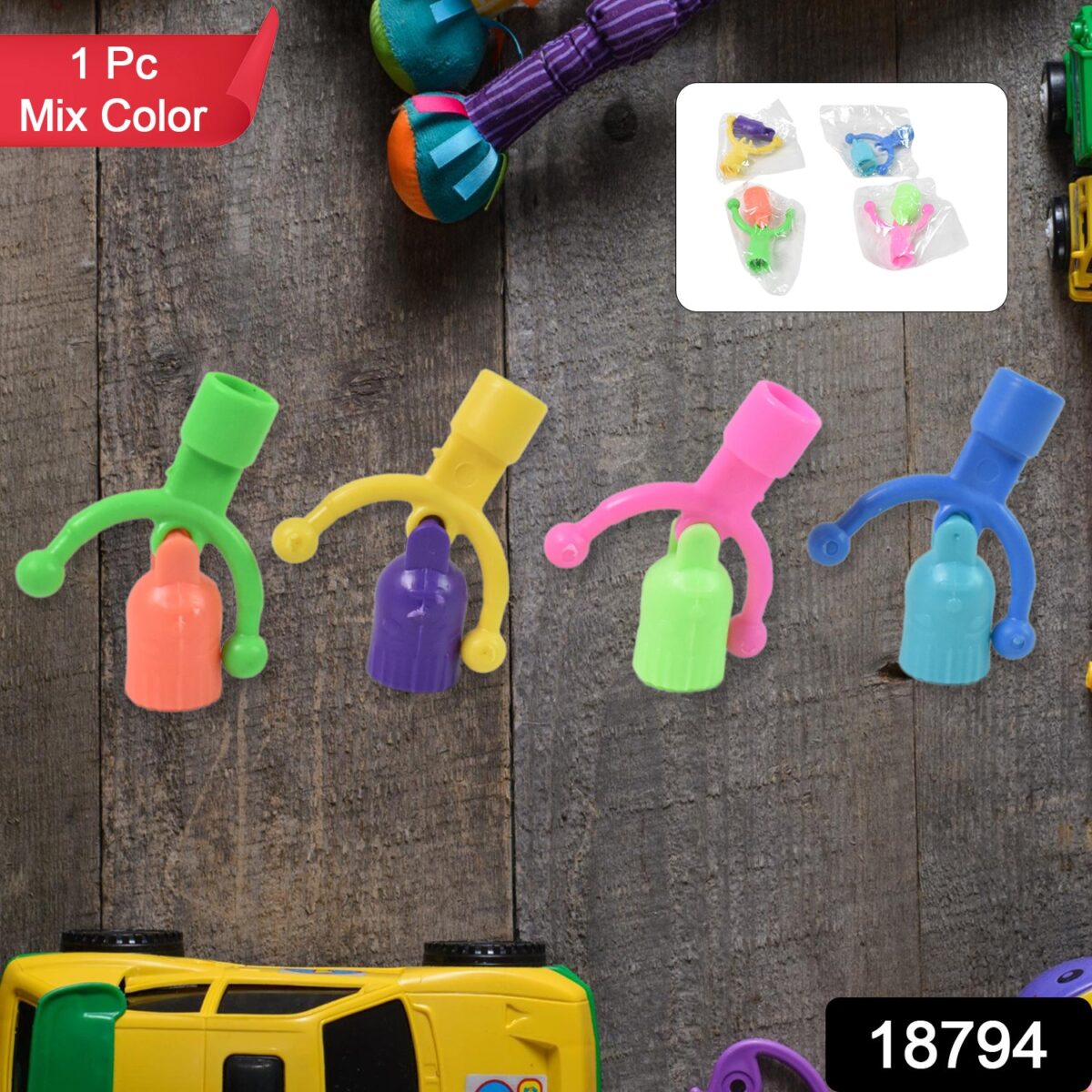 Bell Shape Pencil Top Promotional toys (1 Pc / Mix Colour & Design) - Image 2