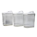 Kitchen Storage Jars & Container Set 3pc , Transparent Jar Set For home & Kitchen Use - Image 4