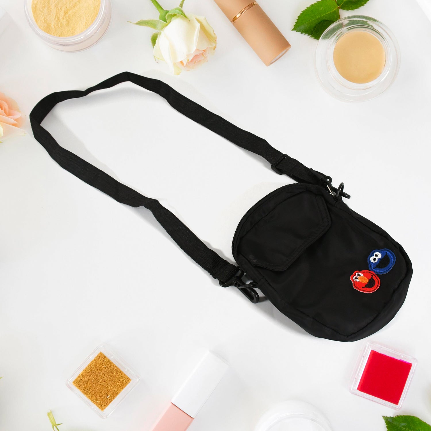 07_ded872ea-b547-4d6e-9196-dee76818e16e.jpg Women Nylon Joker Cute Messenger Bag Shoulder Bag Small Square Bag - Image 1