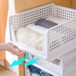 3 Layer Clothes Organizer for Wardrobe Cupboard Organizer for Clothes Foldable and Stackable Closet Organizer Drawer Organizer for Clothes, Multi Purpose Plastic Drawer - Image 3