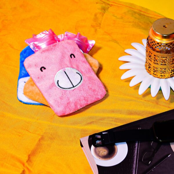 Pink Hot Water Bag with Cover â€“ Relief for Neck, Shoulders & Cramps