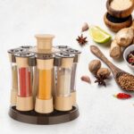 360 Revolving Spice Rack for Kitchen and Dining Table, 8 Spice jars - Image 3