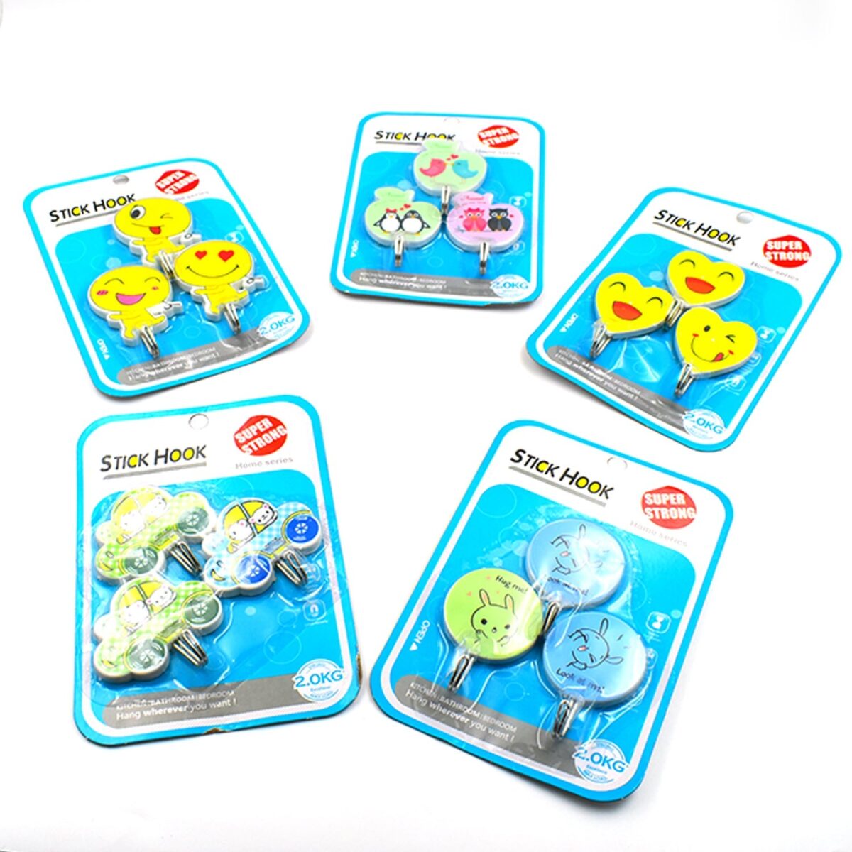 Plastic Self-Adhesive Kitchen 3Pc Hooks - Image 4