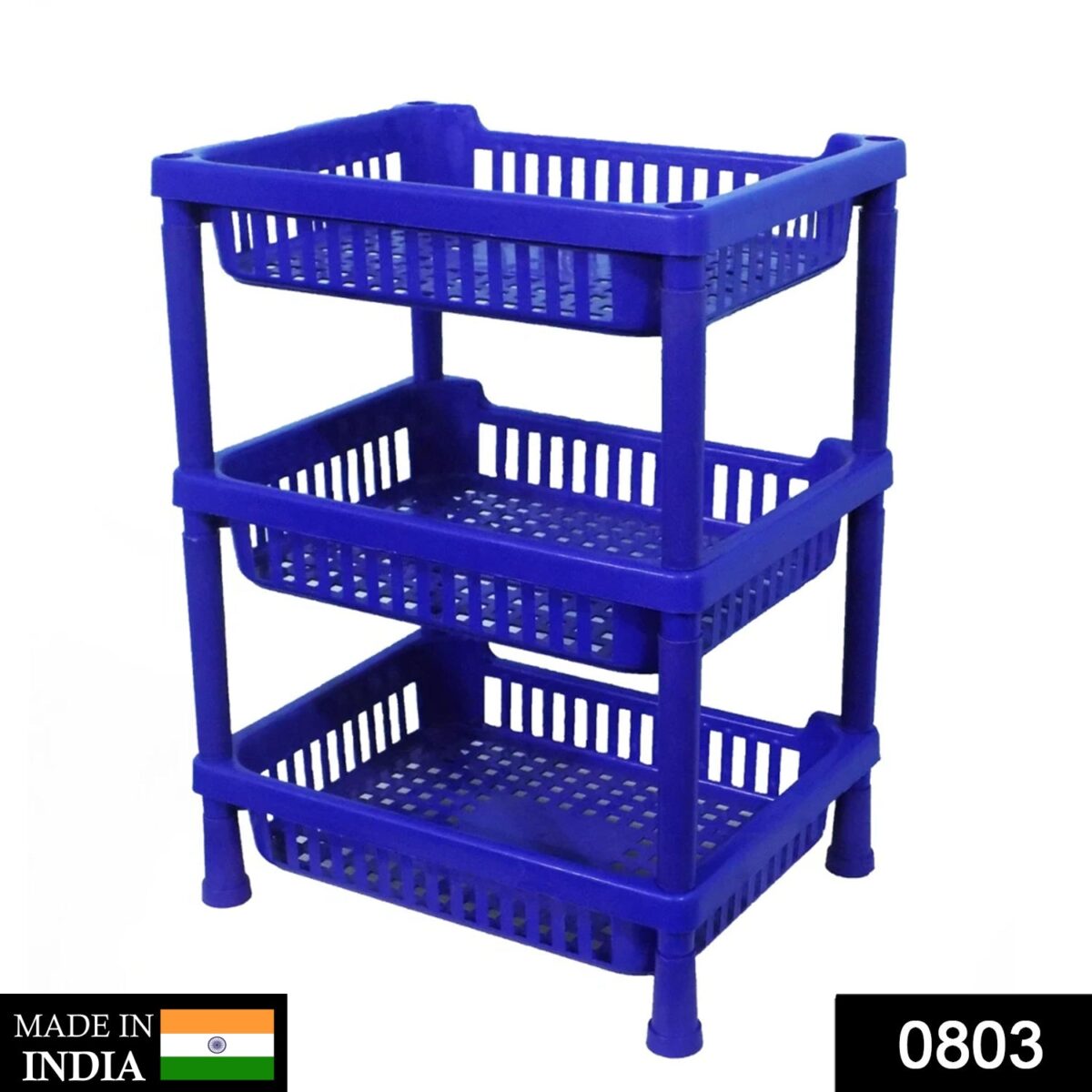 Multipurpose Plastic Storage Rack Oraganiser - 3 pcs - Image 2
