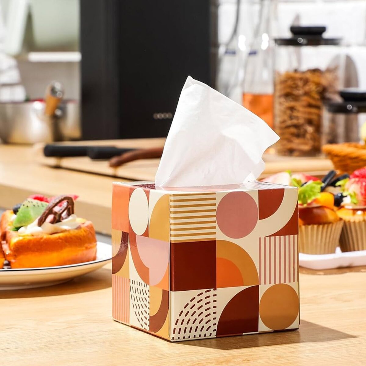 Tissues Cube Box Ã¢â‚¬â€œ Stylish and Practical Tissue Holder for Home & Office (50 Pcs Set Approx) - Image 8