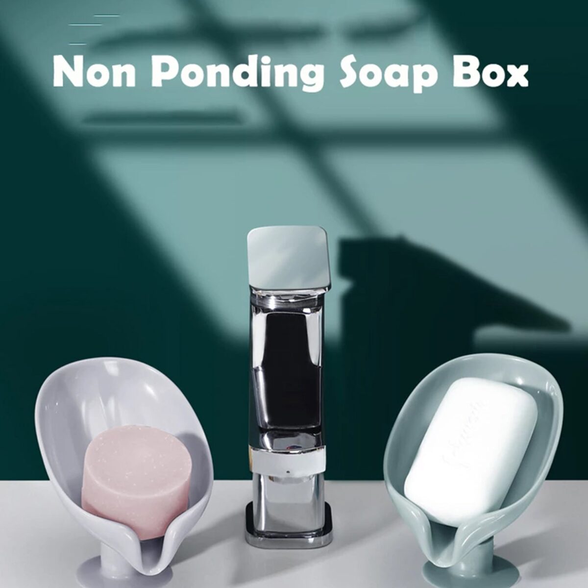 Self Draining Soap Holder for Bathroom Leaf Shape Soap Tray - Image 7