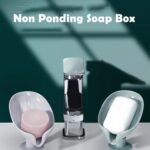 Self Draining Soap Holder for Bathroom Leaf Shape Soap Tray - Image 7